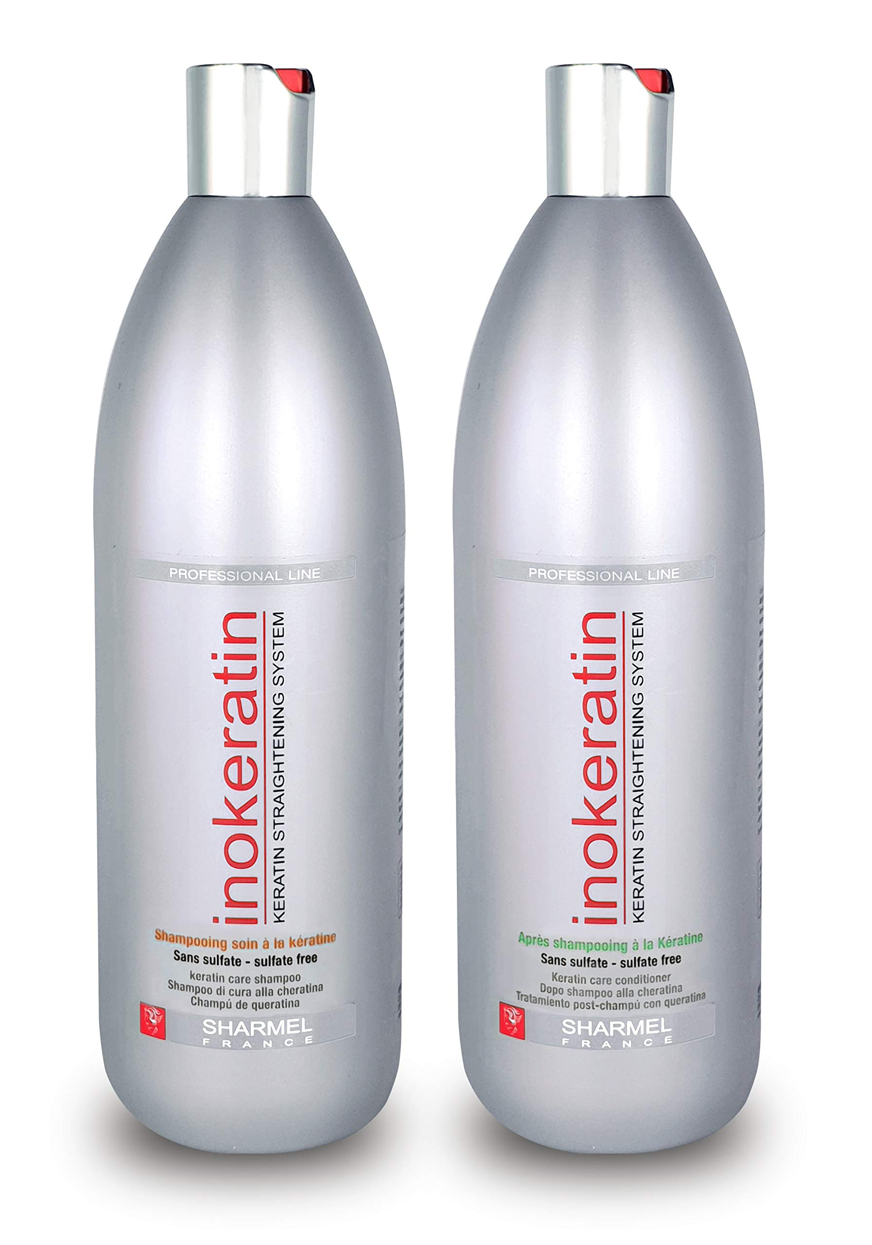 Shampoo & Repair Conditioner - Inokeratin - Straightening Booster - 0% SULPHATE, 0% SILICONE (2 x 1L)