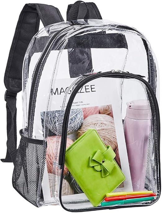 jansport clear plastic backpack