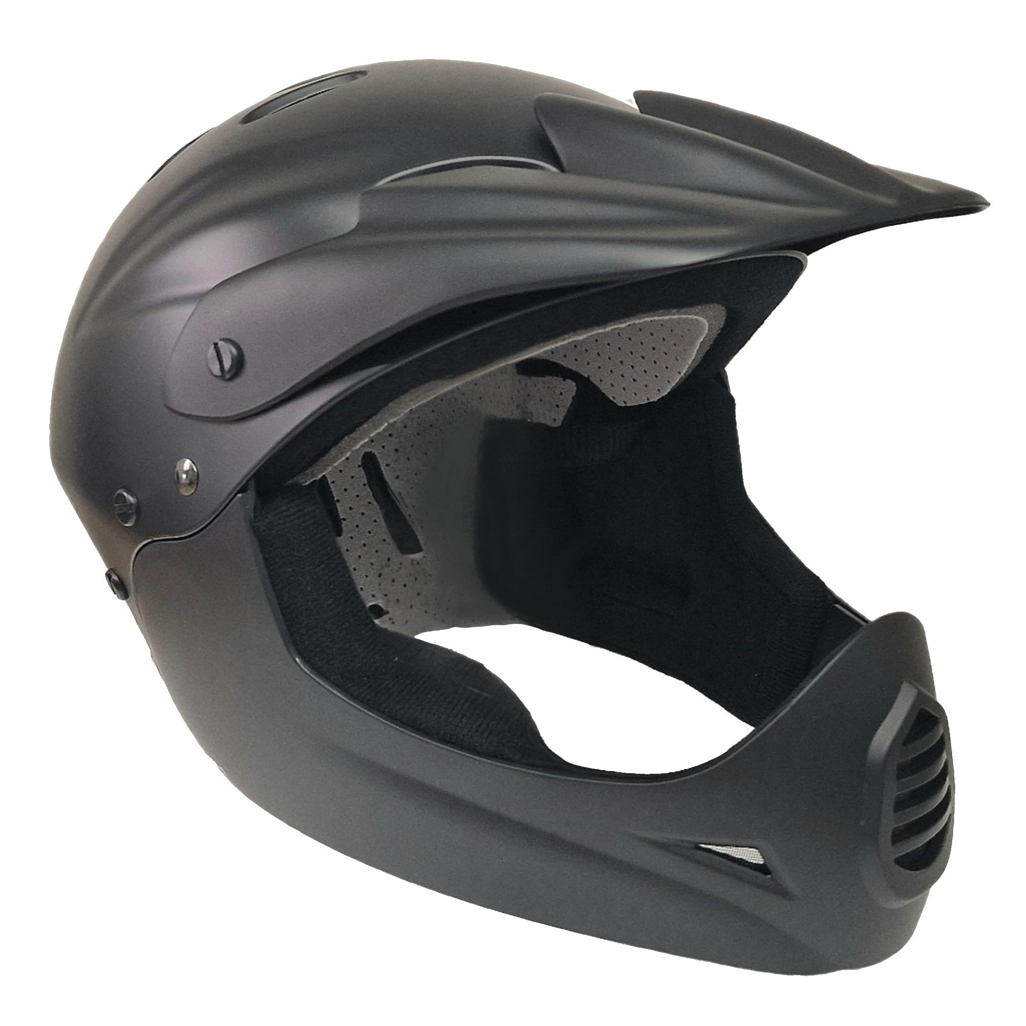 AWE® AWEBlaze™ Junior 16+/Adult BMX/Bike Full Face Helmet Black Medium 56-58cm CE EN1078 FREE 5 YEAR CRASH REPLACEMENT*