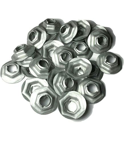 Ford PAL Nuts- Fits 1/8 to 5/16 Studs- Emblem Interior- 125pcs (25ea)- # 046
