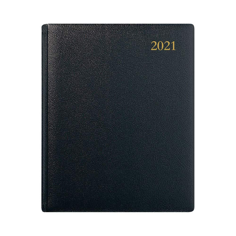 Collins Classic Quarto Manager Day to Page 2021 Diary - Black