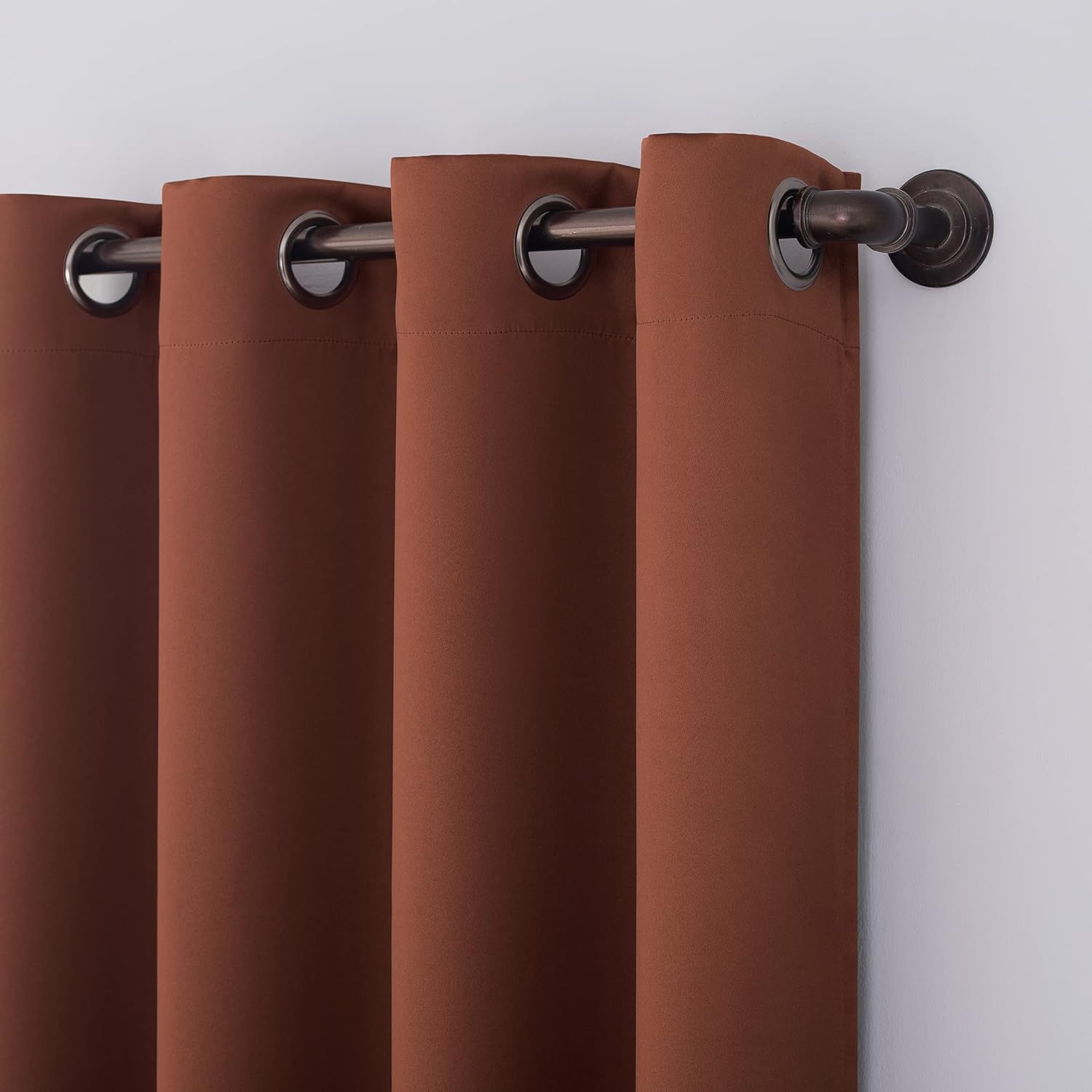 Window Treatments - Sun Zero Nordic 2-pack Theater Grade Extreme 100% Blackout Grommet Curtain Panel Pair, 52