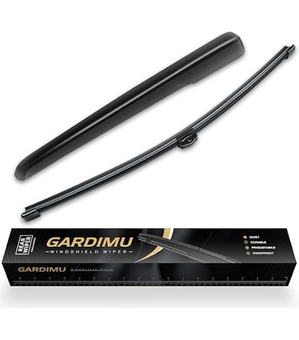 ACROPIX Rear Windshield Wiper Arm Cover Cap For Porsche Cayenne 2003-2010 - Black, Pack Of 1