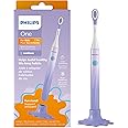 Philips Sonicare One for Kids Battery Toothbrush, Age 3+, SmarTimer & QuadPacer, Purple, HY1130/01