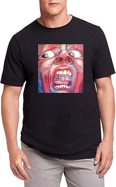HAOSHUN Hombre King Crimson Fanart Camiseta T-Shirt tee Top Shirt Black
