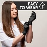 ViraCare 100 Black Premium Double Thickness Vinyl Disposable Gloves Medium view 7