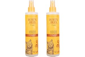 Burt's Bees for Cats FFP7297AMZ2 All-Natural Waterless Spray Shampoo with Apple and Honey, 10 Ounces, Pack of 2