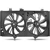 AUTOKAY Dual Condenser Cooling Radiator Fan for Toyota Camry 2.5L L4 12-17 | Engine, Replace TO3115169, 622760, 674-60106
