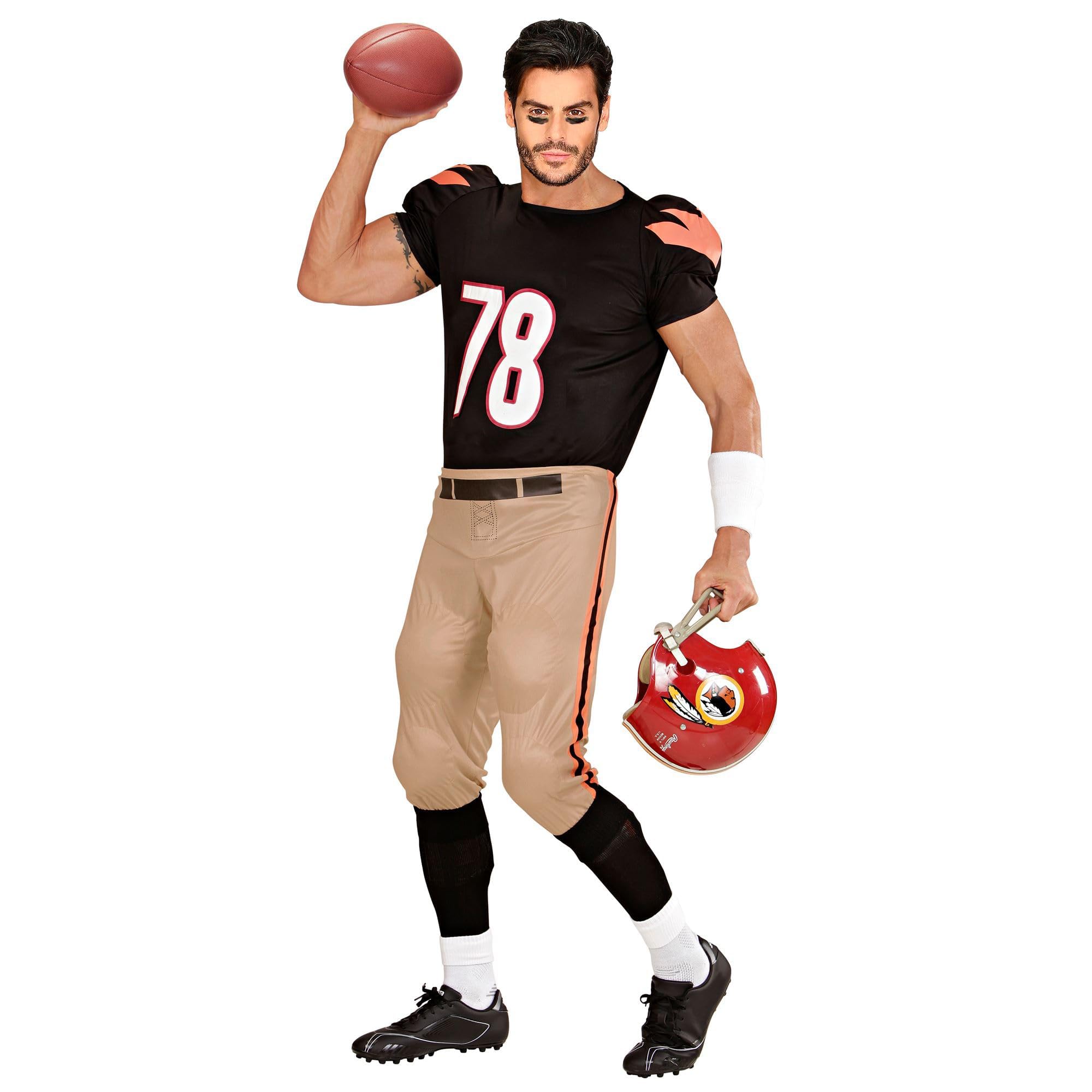 Widmann 44503 Padded Adult American Football Player Costume Skirt & Pants Size L