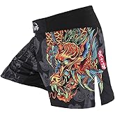 SUOTF MMA Shorts for Men Fight Shorts Men BJJ Boxing Trunks for Men Grappling