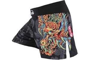 SUOTF MMA Shorts for Men Fight Shorts Men BJJ Boxing Trunks for Men Grappling