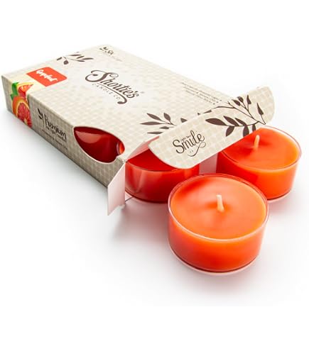 Shortie's Candle Company – Confezione Da 4 Candele Tealight Estive Infradito Colorati Con Finte Perline