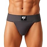 KNK Regent Men’s Cotton Gym Supporter Jockstrap | 100% Cotton | 3” Waistband | Back Covered