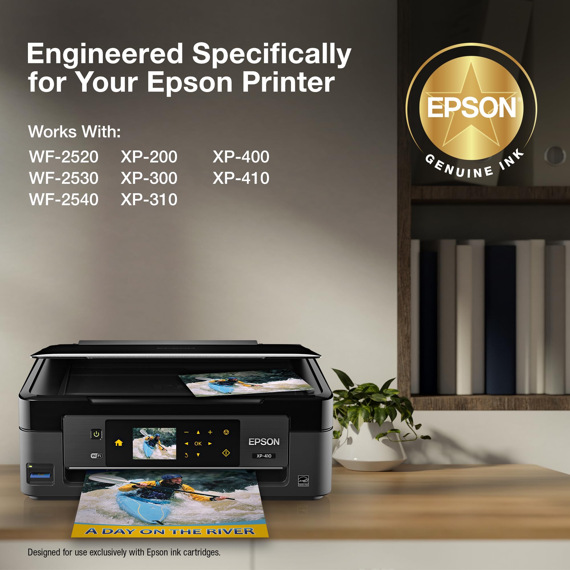 EPSON 200 DURABrite Ultra Ink Standard Capacity Black Cartridge (T200120-S) Works with WorkForce WF-2520, WF-2530, WF-2540, Expression XP-200, XP-300, XP-310, XP-400, XP-410