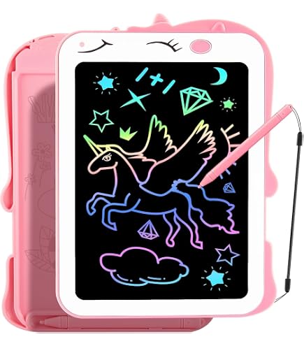 Tablette D'écriture LCD, 8,5 Pouces Coloré pour Enfants Doodle Scribble