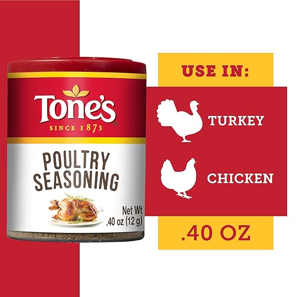 TONE’S POULTRY SEASONING, 0.40 OUNCE