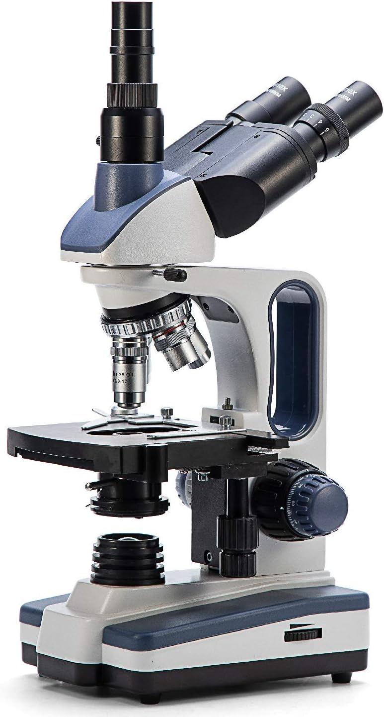 SWIFT Microscope Compound Trinocular SW350T, Research-Grade for Lab 40X-2500X Magnification, with Wide-Field 10X - Image 3
