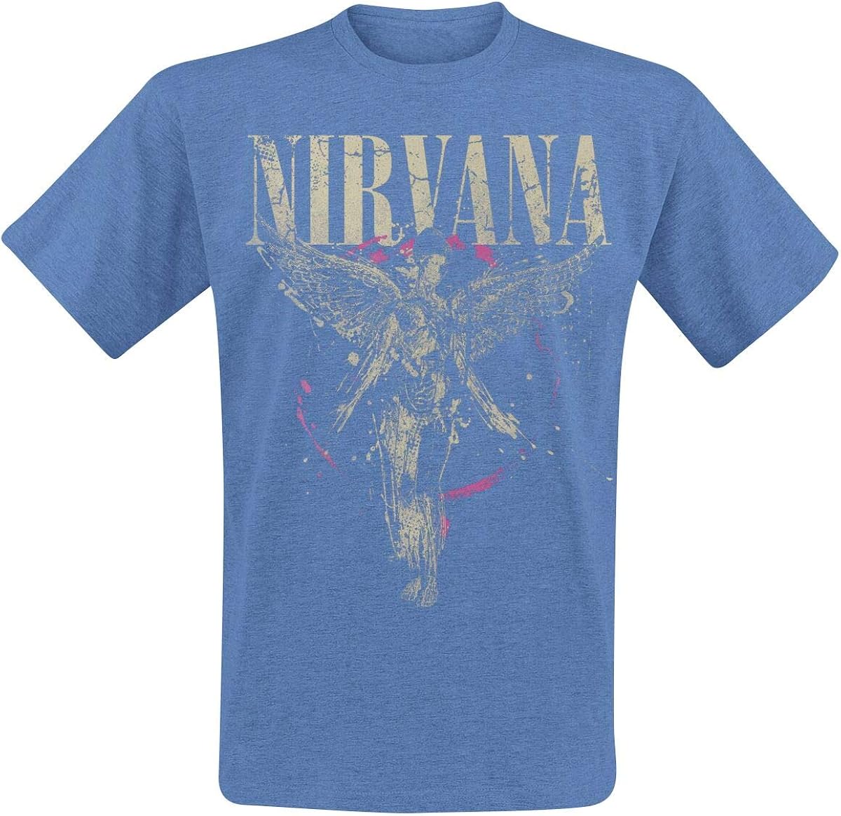 Nirvana in Utero Men TShirt Mottled Blue M, 65 Polyester, 35 Cotton, Regular Amazon.co.uk Nirvana in Utero Men TShirt Mottled Blue M, 65 Polyester, 35 Cotton, Regular Amazon.co.uk