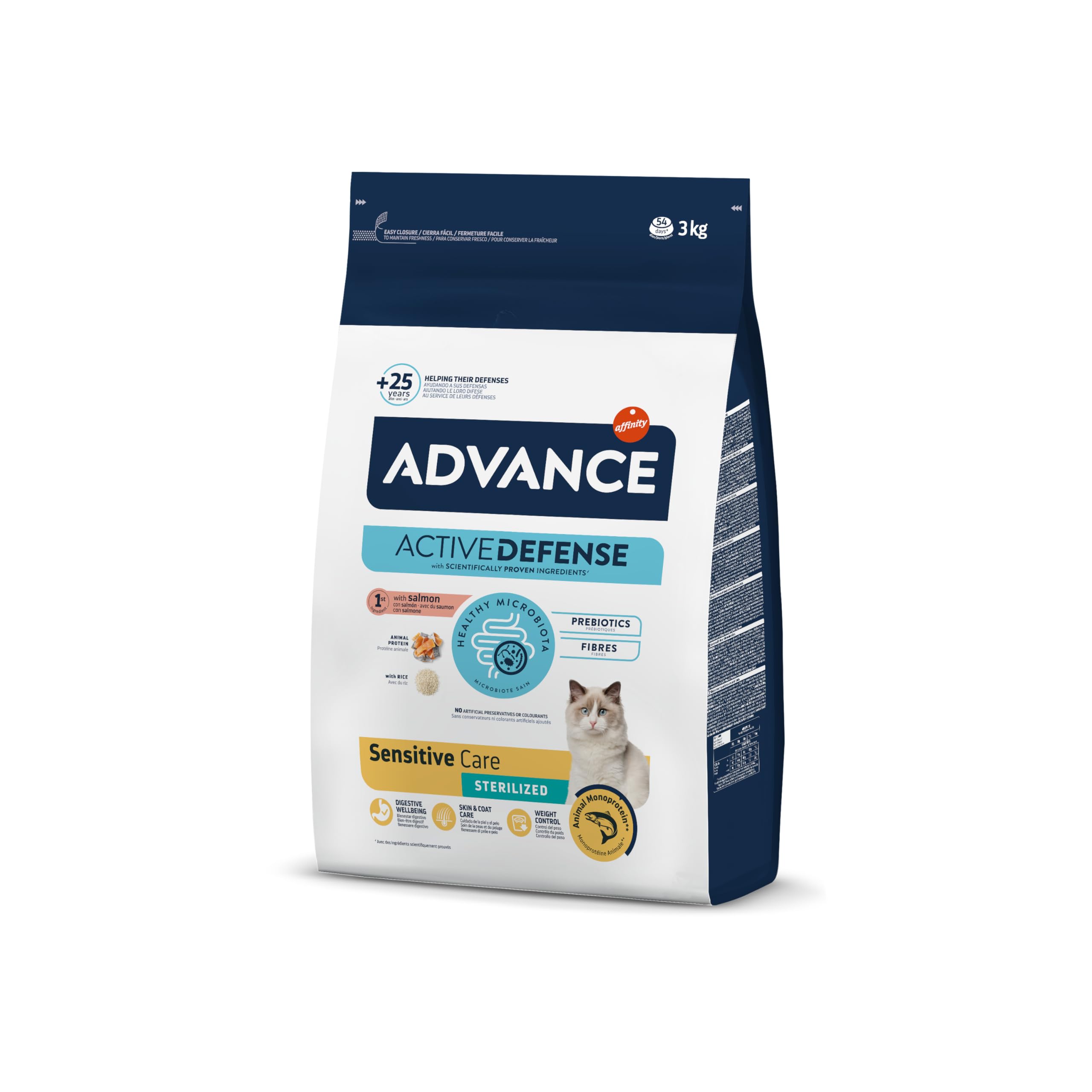 Advance Cat Food Sterilized Salmon Gato 3.0 kg