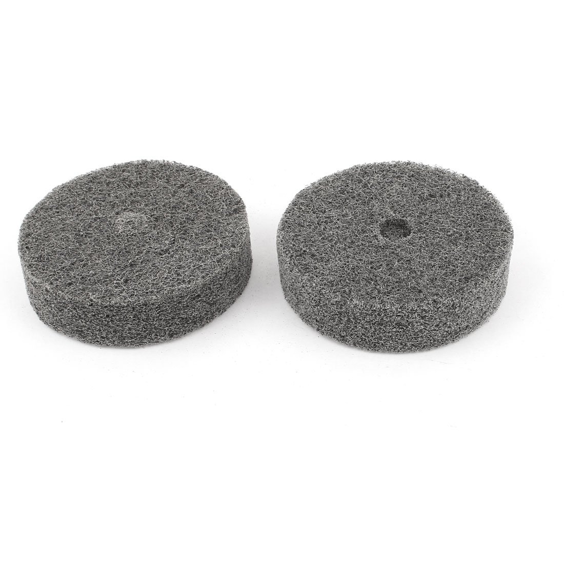 Sourcingmap 75mm x 20mm Black Nylon Abrasive Polishing Buffing Wheel 2 Pcs