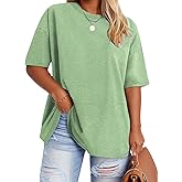 VISLILY Plus-Size-Tops for Women Casual Short Sleeve T Shirts Summer Crew Neck Tees Oversized Comfy Loose Fit Tunics XL-5XL