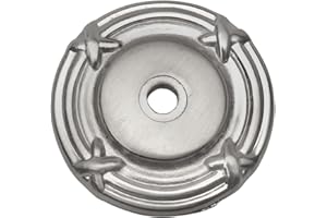 10 Pack - Cosmas 9468SN Satin Nickel Cabinet Hardware Knob Backplate/Back Plate