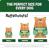Bamboodles T-Bone Dog Chew Toy Medium Peanut Butter Flavour view 4