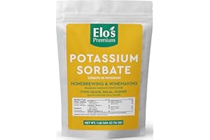 Potassium Sorbate (1LB/ 452g) by Elo’s Premium, Food Grade Great for Winemaking, Cooking and General Use, Packaged In Canada,