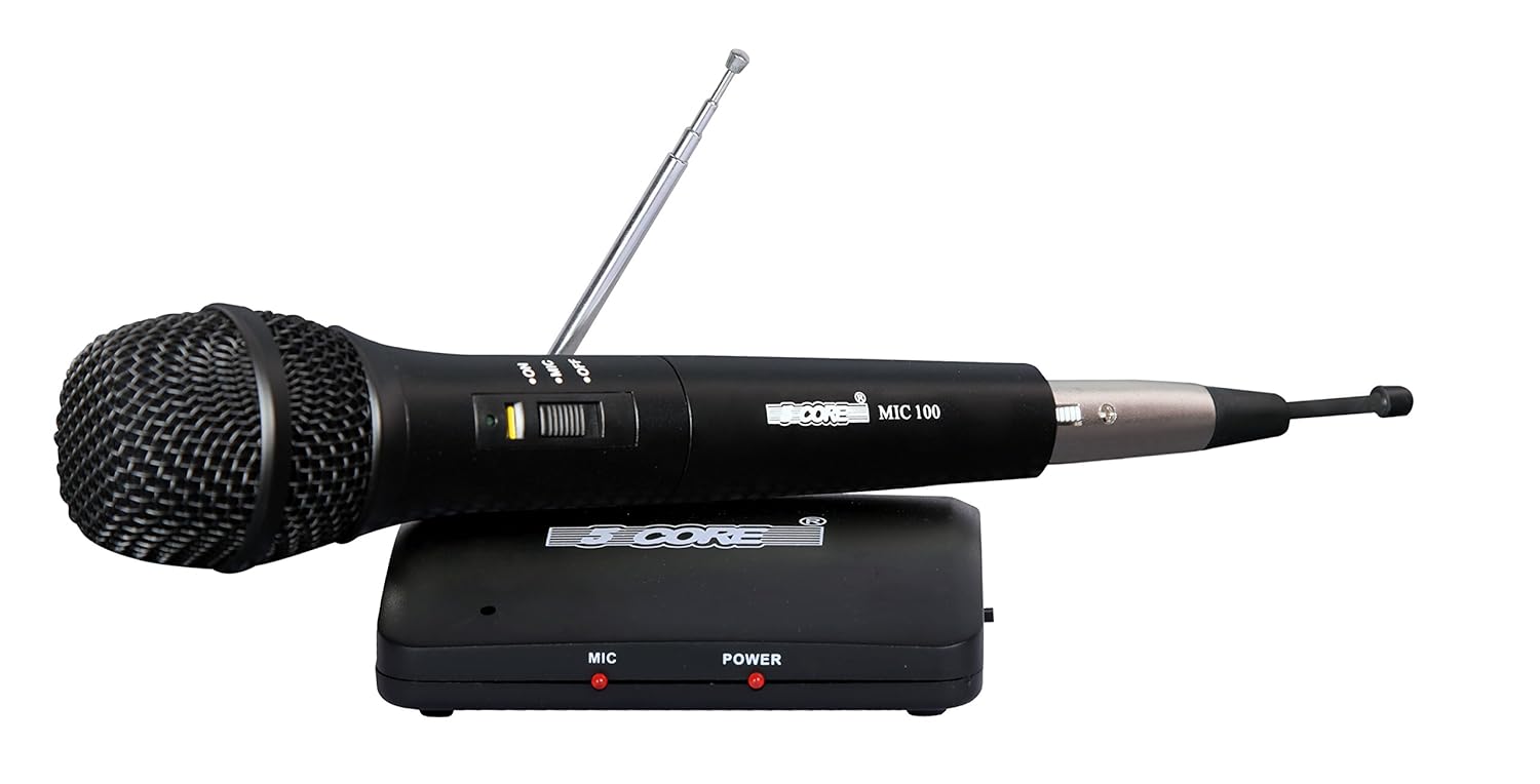 5 Core MIC100 Wireless Microphone Amazon.in Musical Instruments