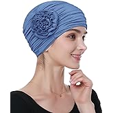 Alnorm Flower Design Chemo Hair Loss Caps Cancer Headwear for Women