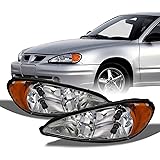 For Pontiac Grand AM Coupe/SedanOE Replacement Headlights Driver/Passenger Head Lamps Pair New