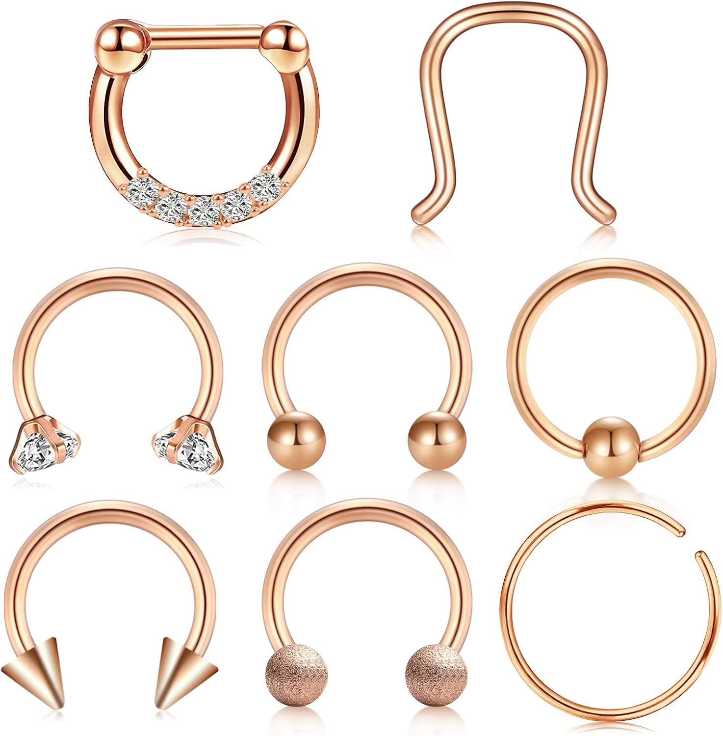 10mm septum clickers 16g