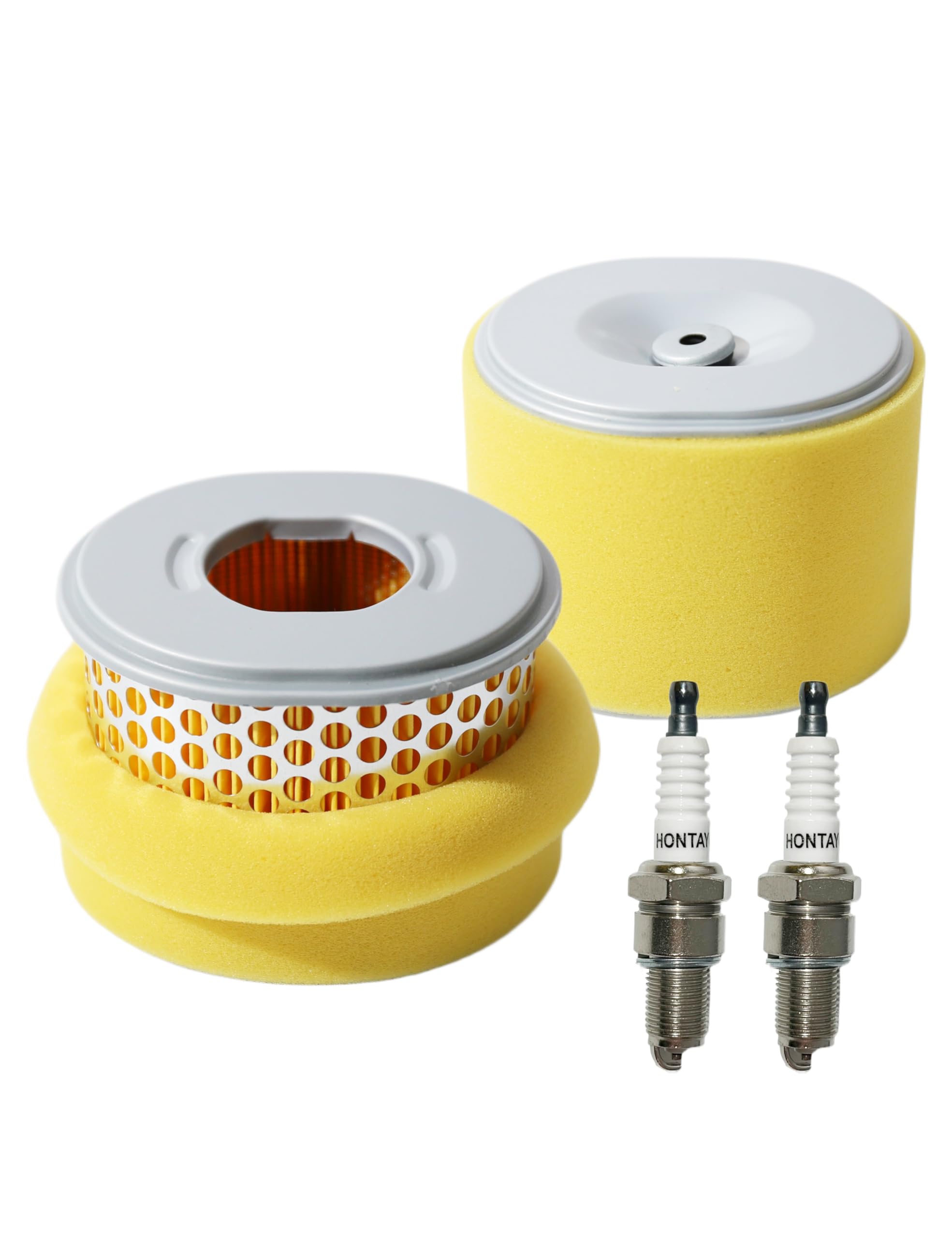 Photo 1 of HONTAYOKA 2 Pack AFZE30 GX390 Air Filter w/Spark Plug Replace with Honda GX340 11HP 13HP Engine 17210-ZE3-505 17210-ZE3-010 Engines Lawn Mower Part Air Cleaner