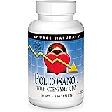 SOURCE NATURALS Policosanol with Coenzyme Q10 10 Mg Tablet, 120 Count