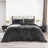 YUSOKI Faux Fur Queen Blanket(Morel,90" x 90"),Whithout Pillows,Winter Lightweight Plush Fuzzy Soft Cozy Microfiber Comfy Bed Blanket for Women Kids Girls Couch Sofa Washable