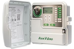 Rain Bird SST1200OUT Simple-to-Set Indoor/Outdoor Sprinkler/Irrigation Timer/Controller, 12-Zone/Station (This New/Improved Model Replaces SST1200O),Gray/Green