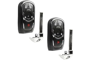 2X USARemote Keyless Entry Remote Key Fob 4-Button SUV Replacement for 2017 2018 2019 2020 Buick Envision Encore (HYQ4AA, 135