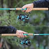 Sougayilang Spinning Rod Combo 2-Piece 5 Foot 6 Inch Graphite Fiberglass view 6