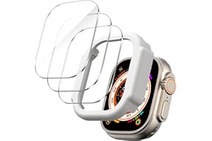 JETech Screen Protector for Apple Watch Ultra 3/2/1 49mm with Easy Installation Frame, Anti-Scratch Tempered Glass Film, HD C