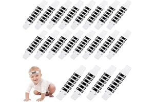 Temperature Strips, 20PCS 0.8x3.5 Inch Fast Check Thermometer Strips, Reusable Portable Forehead Thermometer for Home School 