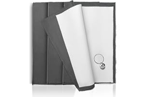 Gavaeu 3PCS Silver Polishing Cloth, 11'' x 14'' X-Large PremiumJewelry Cleaning Cloth, Suitable for Gold, Diamonds, Silverware, Platinum, Gemstones & Other Precious Metal Jewelry, Coins