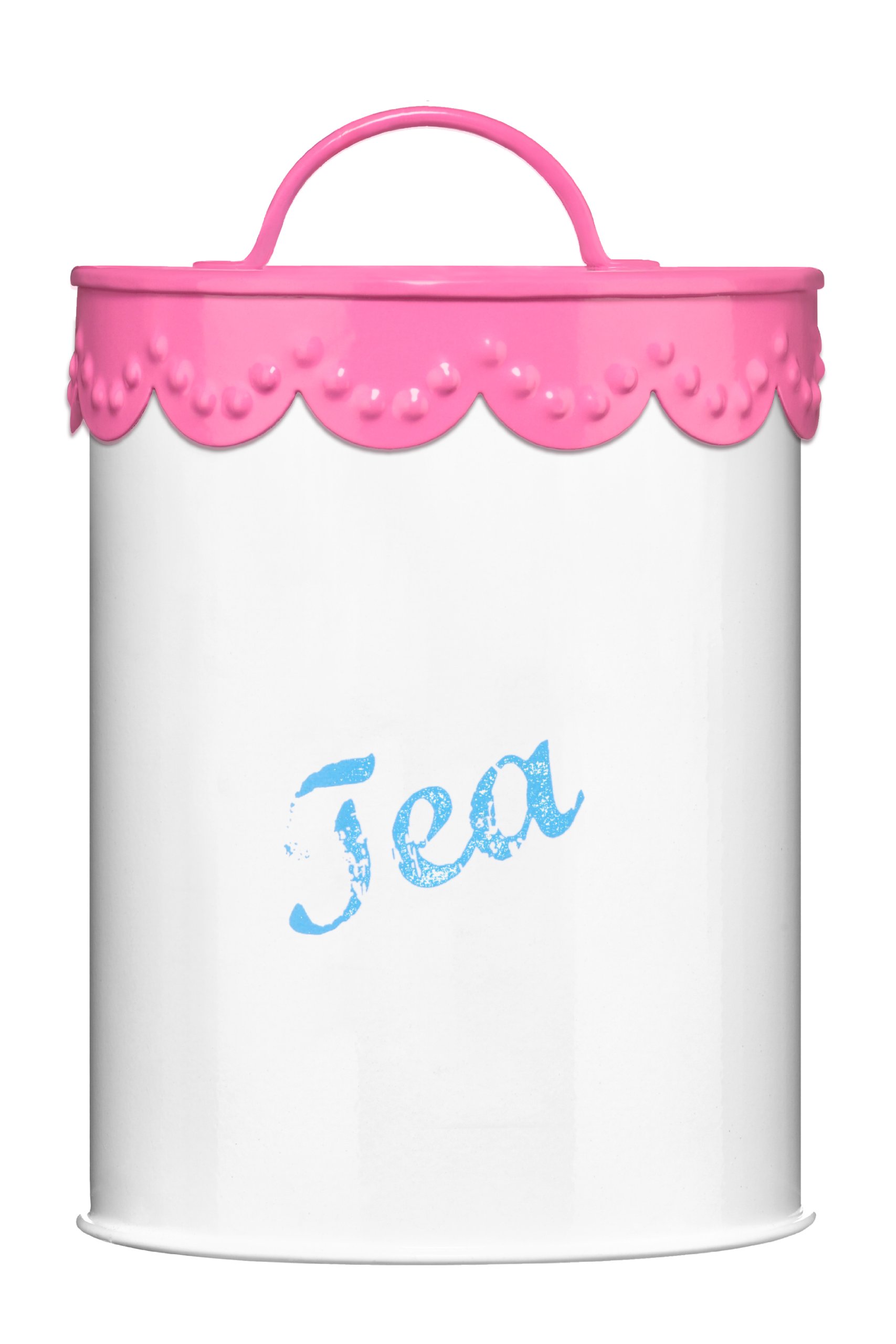Premier Housewares Pink Lace Tea Canister
