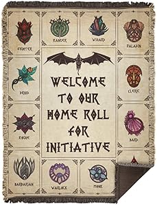 Blankets Descor Welcome to Our Home Roll for Initiative Dragon Gift Family Awesome On Birthday, Decor Home Woven Blanket 60x80 White