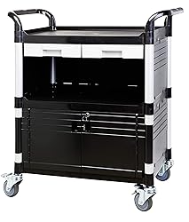 JaboEquip 3 Tier Heavy Duty Utility Cart Lockable