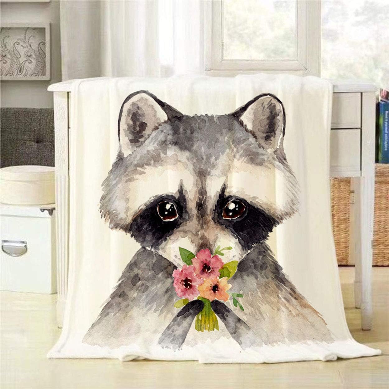 raccoon baby blanket