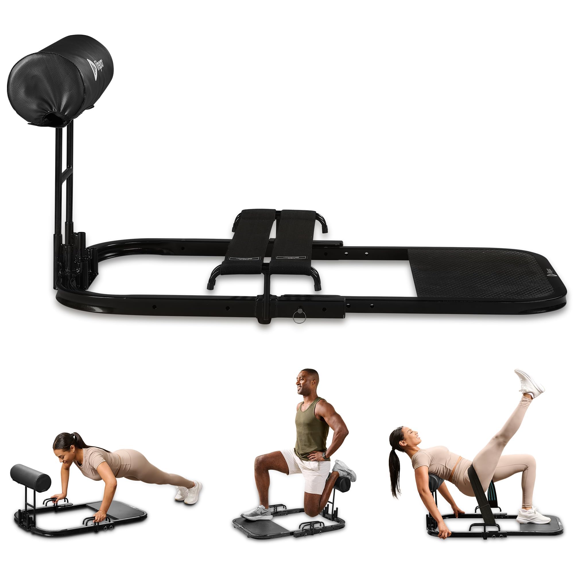 Lifepro Hip Thrust Machine – Adjustable Glutes Workout Equipment for Home – GluteBlast Foldable Booty Builder, Sissy Squat Machine, Thrust Glute Bench, Home Gym Glute Workout