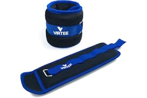 VIRTEE Ankle/Wrist Weights for Women, Men, Kids - Arm Leg Weights Set with Adjustable Strap - Running, Jogging, Gymnastic, Physical Therapy, Fitness - Choice of 1 lb 2 lbs 3 lbs 4 lbs 6 lbs 8 lbs 10 lbs