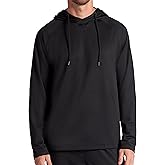 Gaiam mens Restorative Hoodie, Relaxed Fit, Stretch Heavyweight Fleece Material