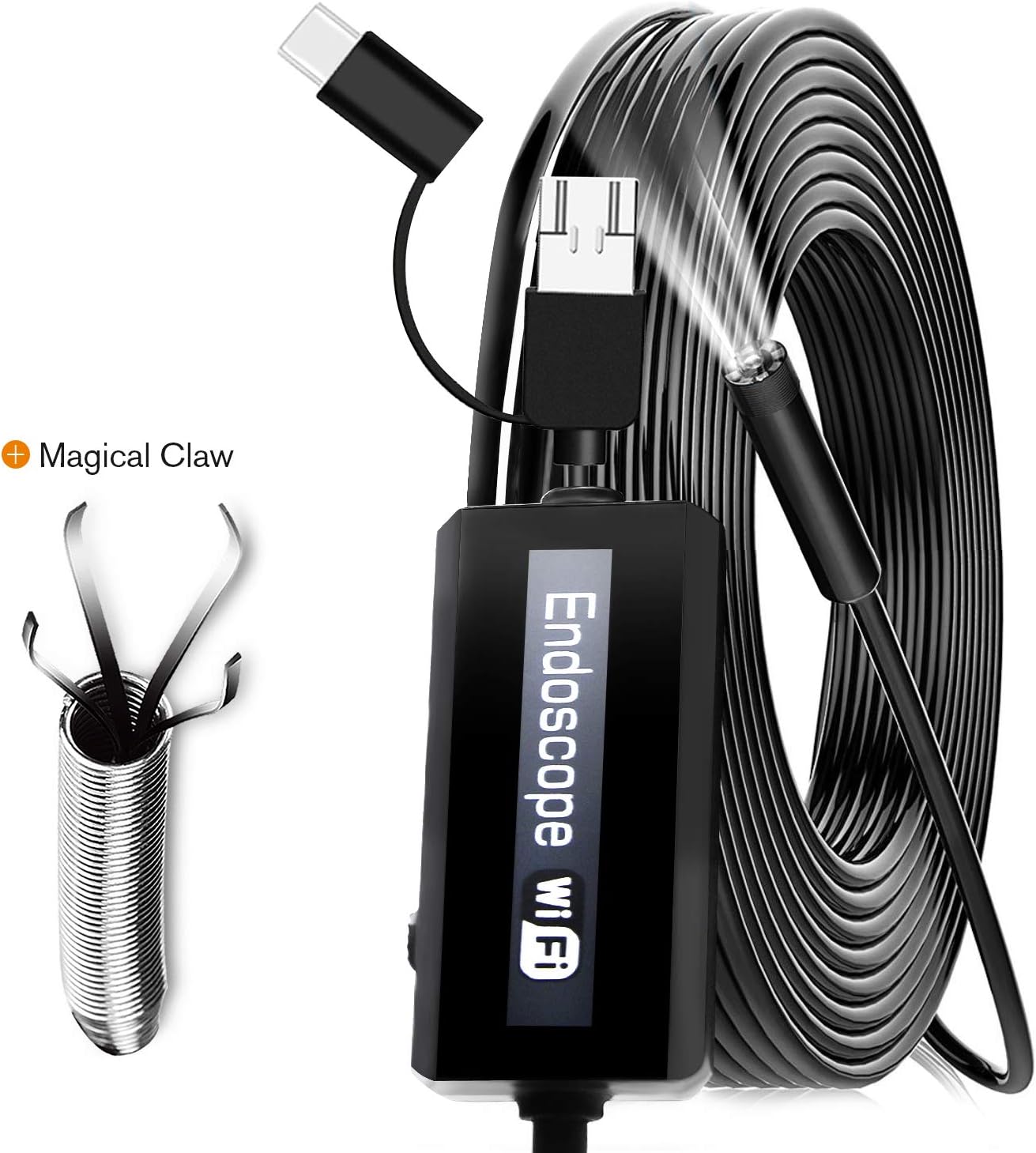 USB Endoscope Waterproof WiFi 2.0MP SemiRigid Endoscope Inspection