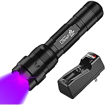 ULTRAFIRE Blue Light Flashlight, 450-460nm Single Mode LED Blue